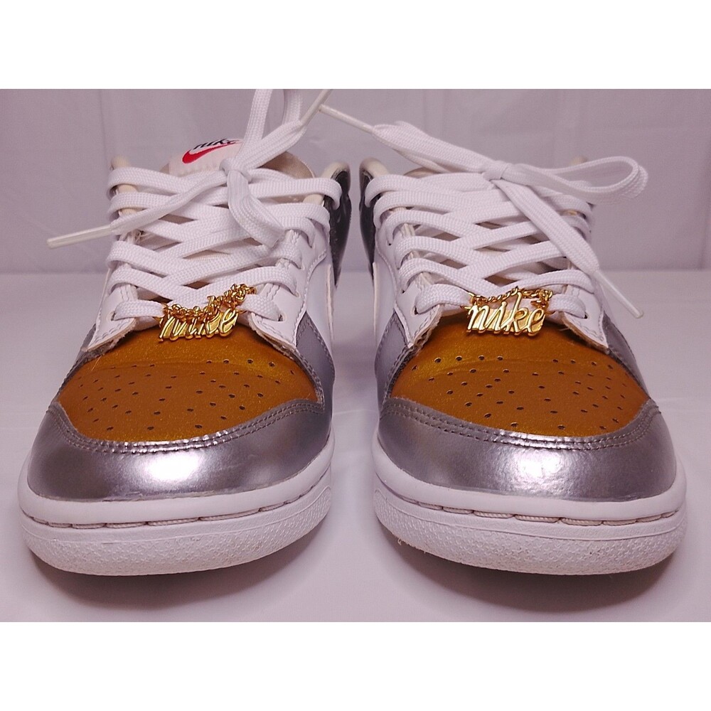 Nike Dunk Low SE "Heirloom" Silver Gold Metalic - Picture 3 of 16
